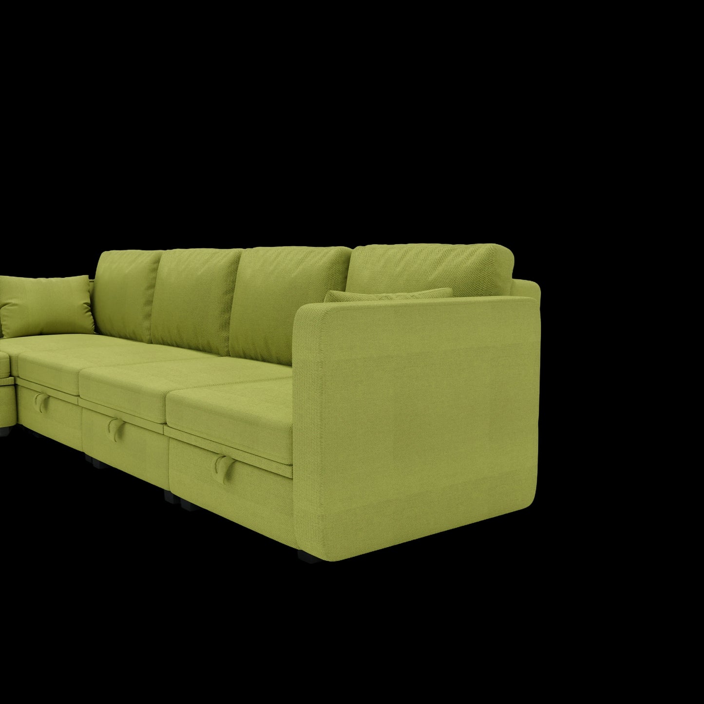 Modular Sectional Sofa U Shaped Modular Couch with Reversible Chaise Modular Sofa Sectional Couch with Storage Seats