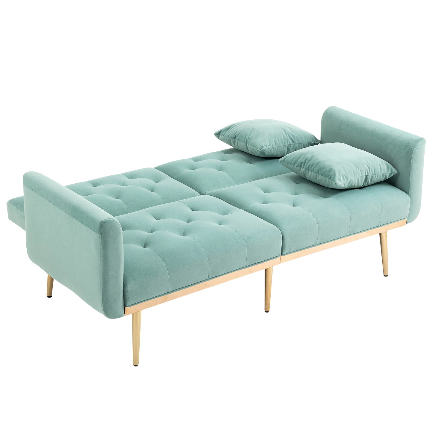 Velvet Sofa, Accent sofa .loveseat sofa with metal feet