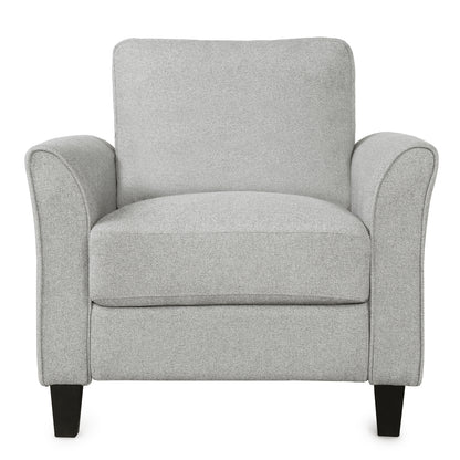 Living Room Furniture chair and 3-seat Sofa (Light Gray)