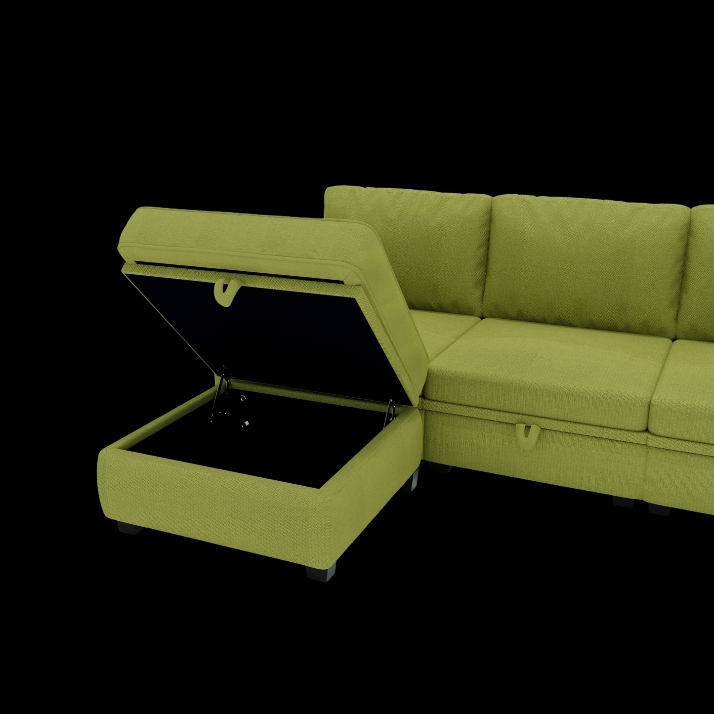 Modular Sectional Sofa U Shaped Modular Couch with Reversible Chaise Modular Sofa Sectional Couch with Storage Seats