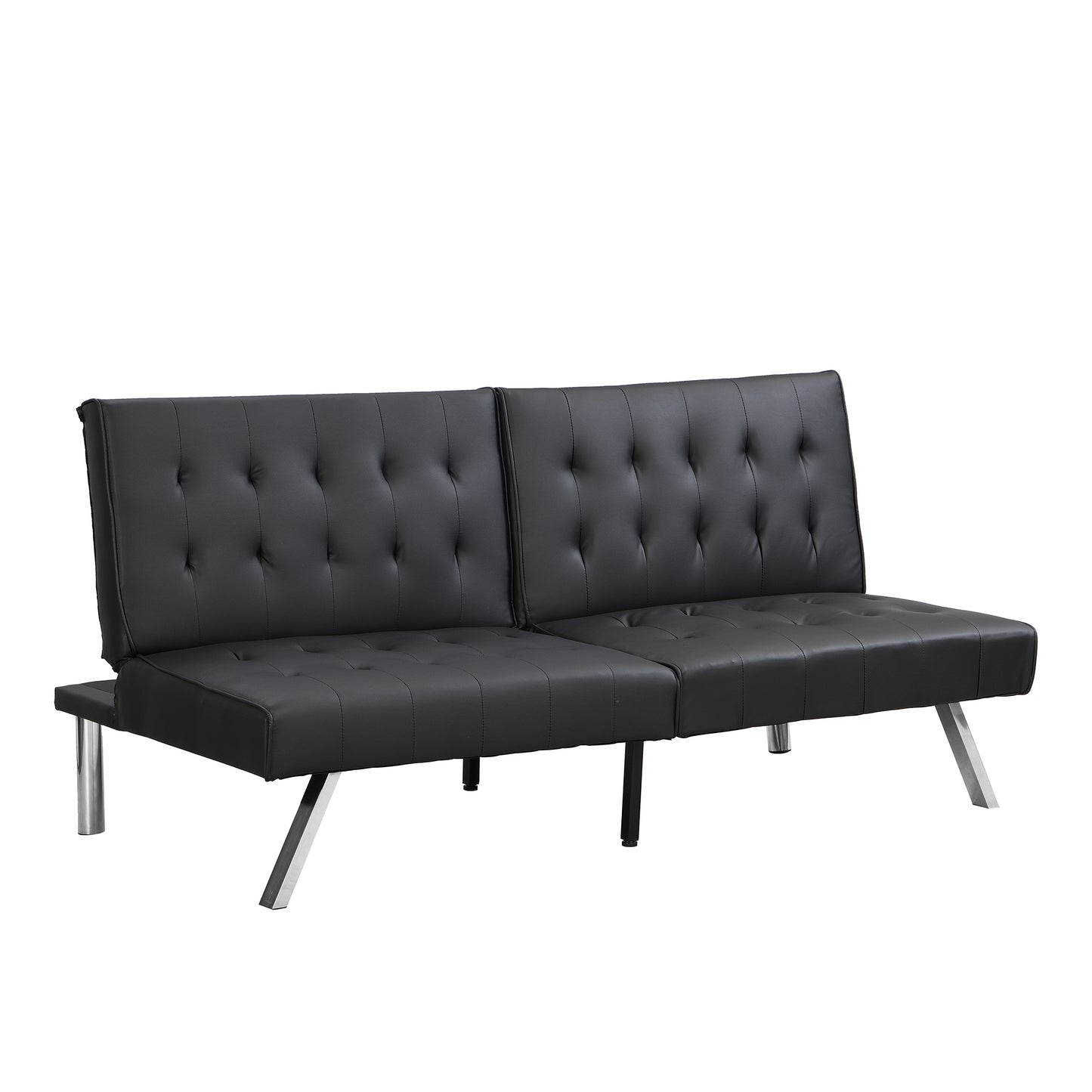 Sofa bed black pvc