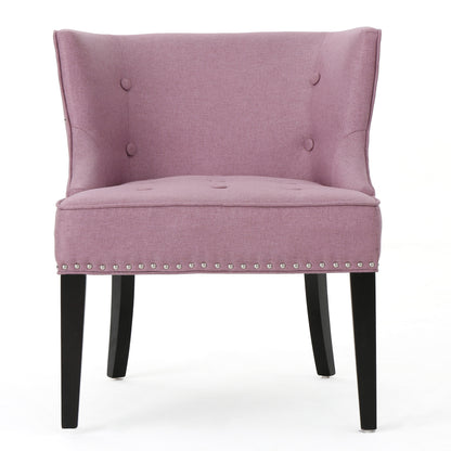 Fabric Occaisional Chair, Lavender Purple