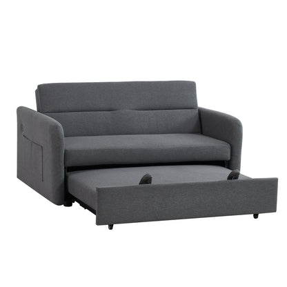 Sofa Bed Grey Fabric