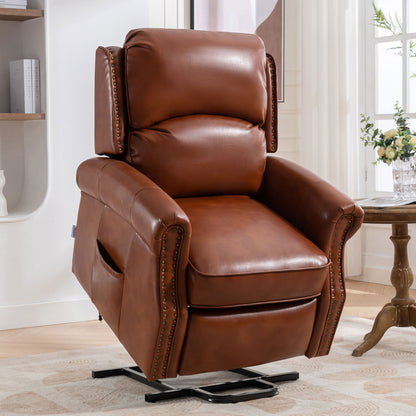 Lift Recliner Chair, Electric Power Lift Recliner Chair for Elderly, (Caramel)