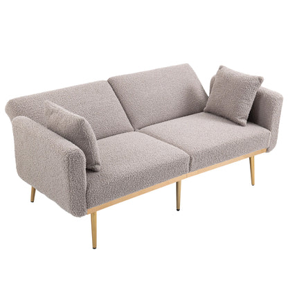 Velvet Sofa, Accent sofa .loveseat sofa with metal feet