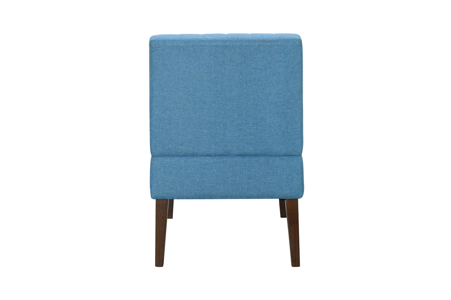 Stylish Comfortable Accent Chair 1pc Blue Fabric Upholstered Plush Seating Living Room Furniture Armless Chair