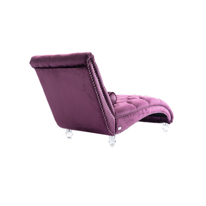 Leisure concubine sofa with acrylic feet