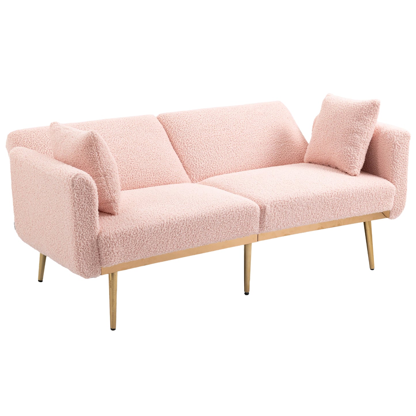 Velvet Sofa, Accent sofa .loveseat sofa with metal feet