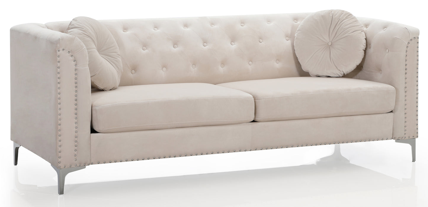 Furniture Pompano G898A-S Sofa ( 2 Boxes ), IVORY