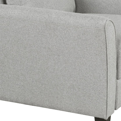 Living Room Furniture Armrest Single Sofa  and Loveseat Sofa (Light Gray)