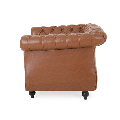 Tufted Accent Chair,PU,Living Room