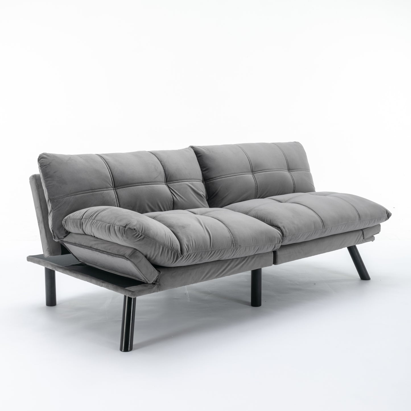 Light Grey Convertible Folding Modern sofa Bed