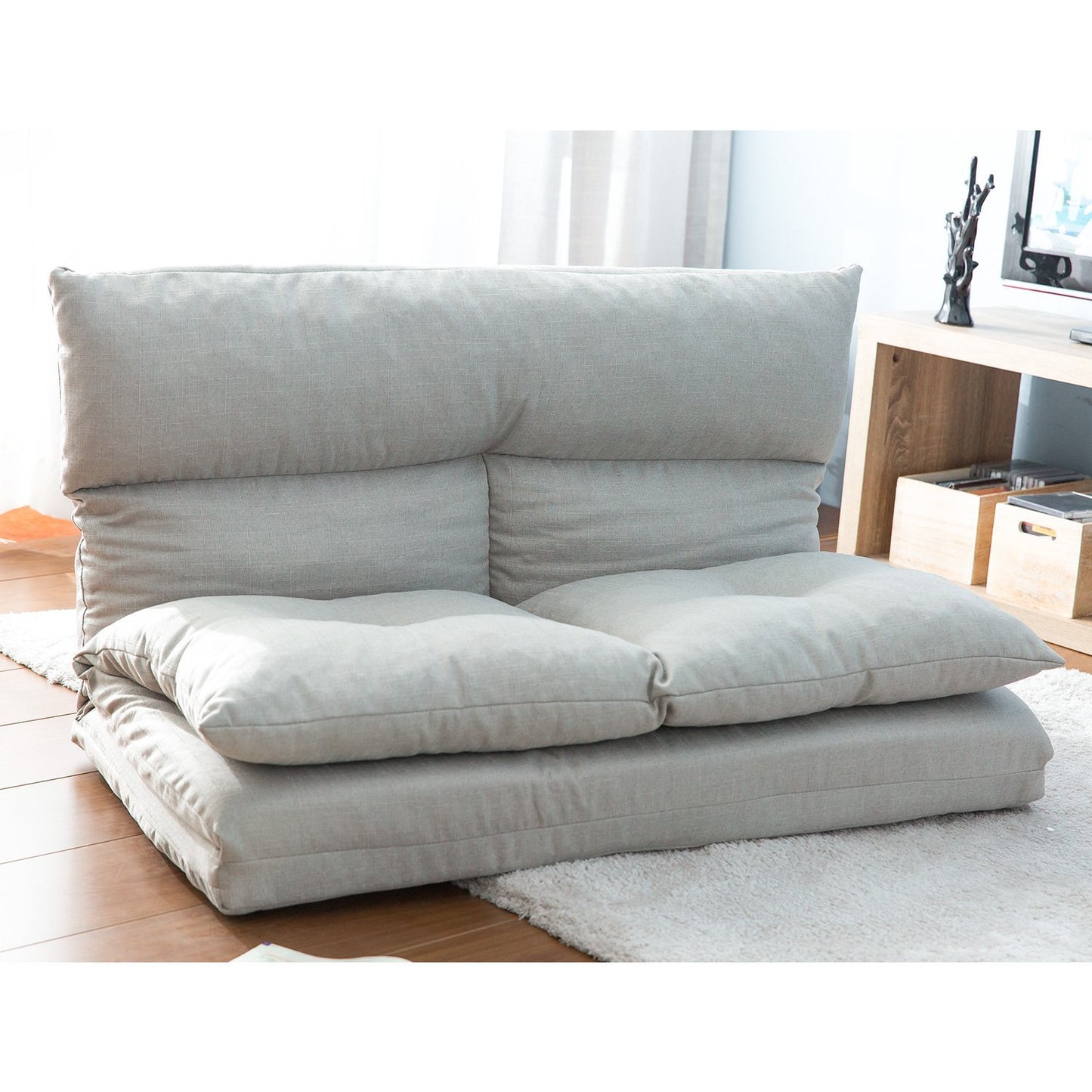 Fabric Folding Chaise Lounge Floor Sofa