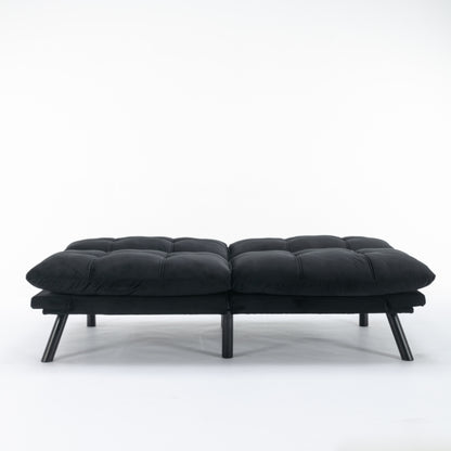 Black Convertible Folding Modern sofa Bed