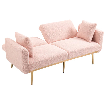 Velvet Sofa, Accent sofa .loveseat sofa with metal feet