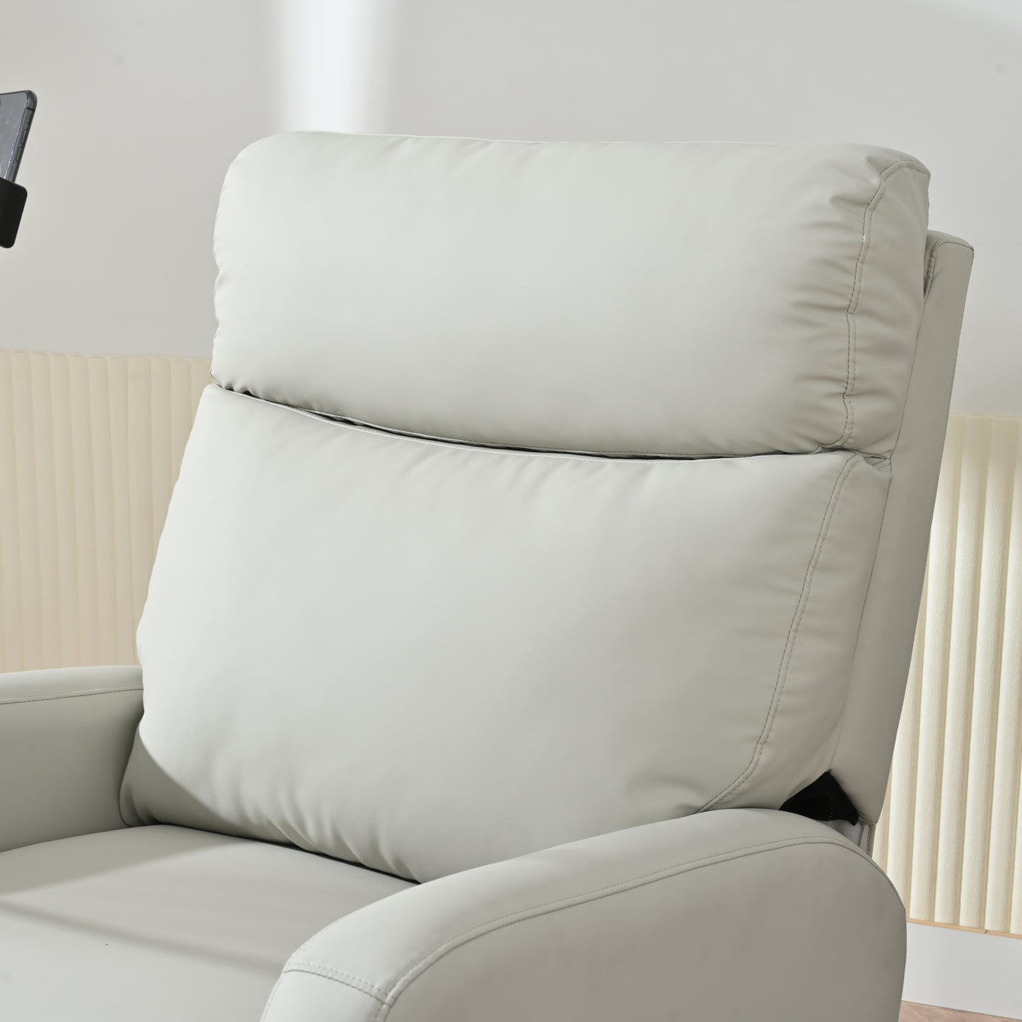 Rocking Recliner Chair,360 Degree Swivel Nursery Rocking Chair,Glider Chair,Modern Small Rocking Swivel Recliner Chair for Bedroom,Living Room Chair Home Theater Seat,Phone Holder