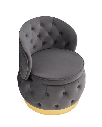 360 Degree Swivel Cuddle Barrel Accent Storage Chairs