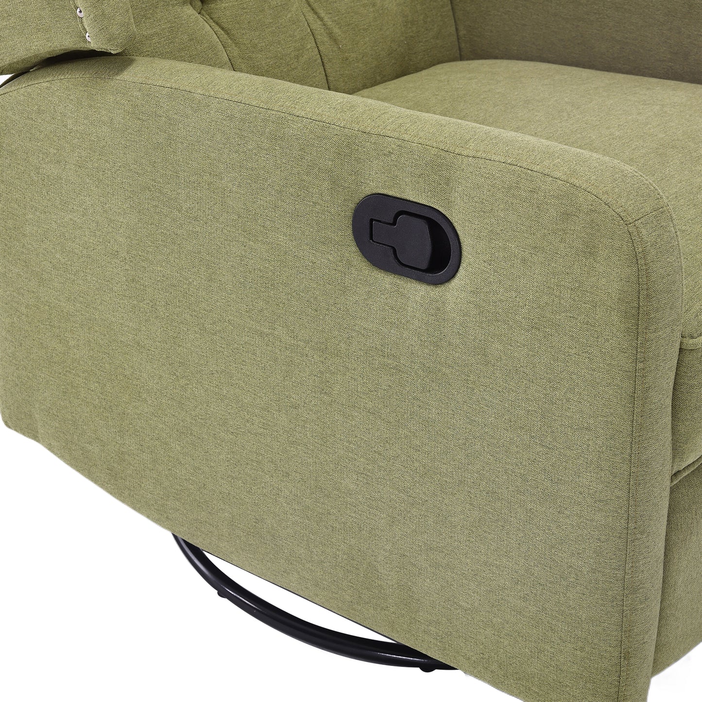 Rocking Recliner Chair,360 Degree Swivel Nursery Rocking Chair,Glider Chair,Modern Small Rocking Swivel Recliner Chair for Bedroom,Living Room Chair Home Theater Seat (Ovive Green)