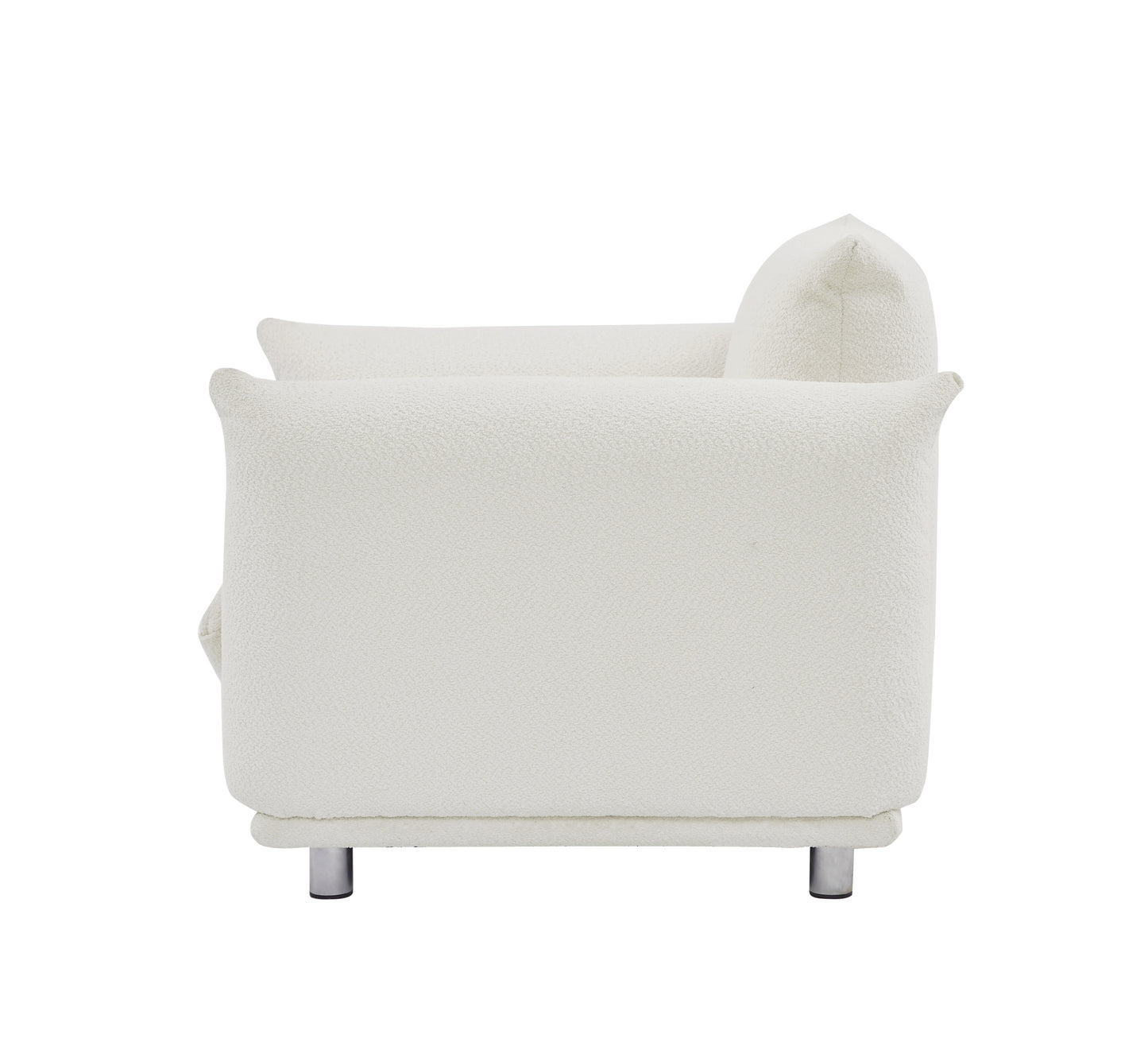 Accent Chair Single Sofa 42"W Accent Chair for Bedroom Living room Apartment, White