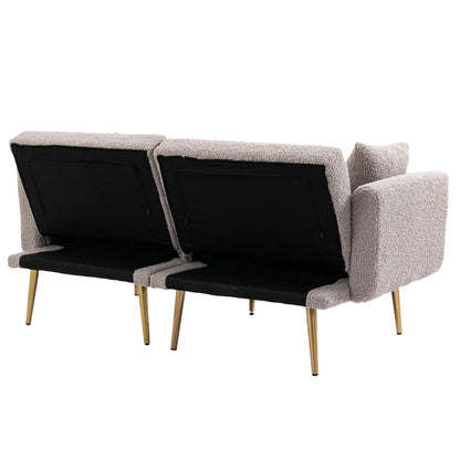 Velvet Sofa, Accent sofa .loveseat sofa with metal feet