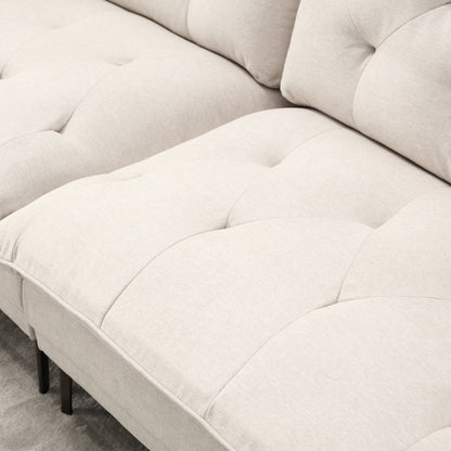 Linen Sofa, Accent sofa loveseat sofa with metal feet