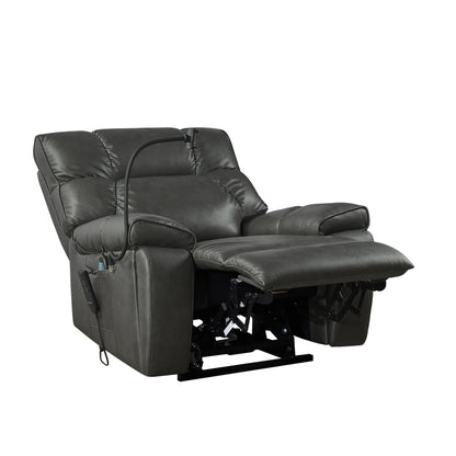 Recliner Chair with Phone Holder,Electric Power Lift Recliner Chair with 2 Motors Massage and Heat for Elderly, 3 Positions, 2 Side Pockets, Cup Holders