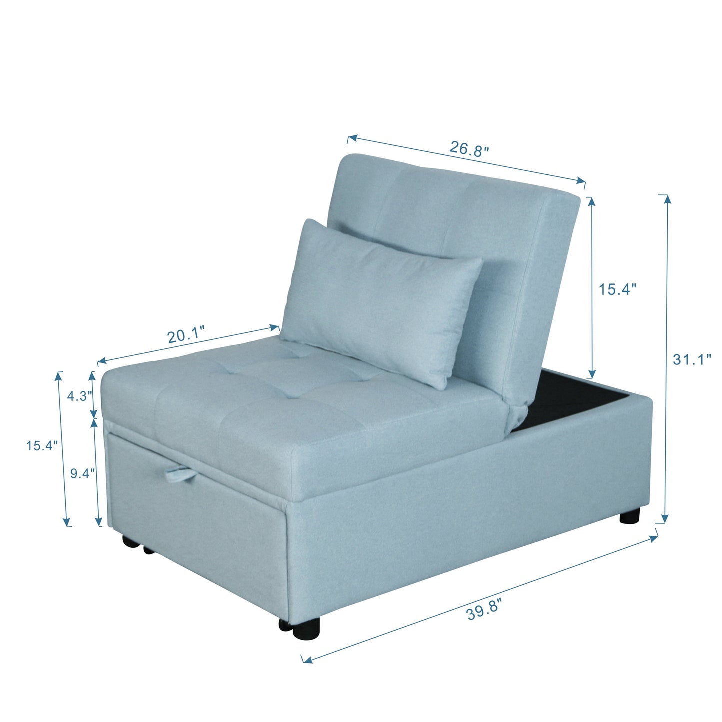 Folding Ottoman Sofa Bed