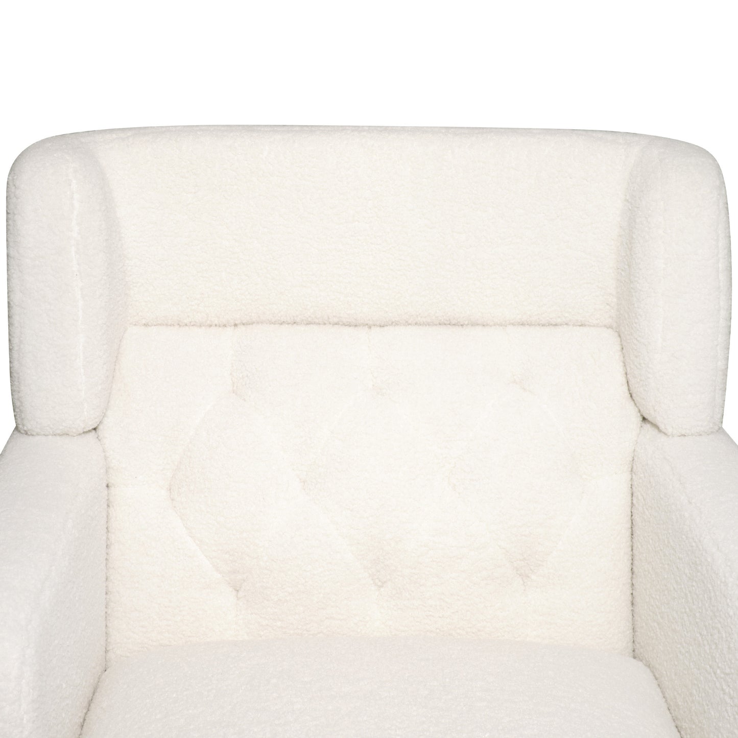 Upholstered Accent Chair Tufted Armchair for Living Room and Bedroom, Beige