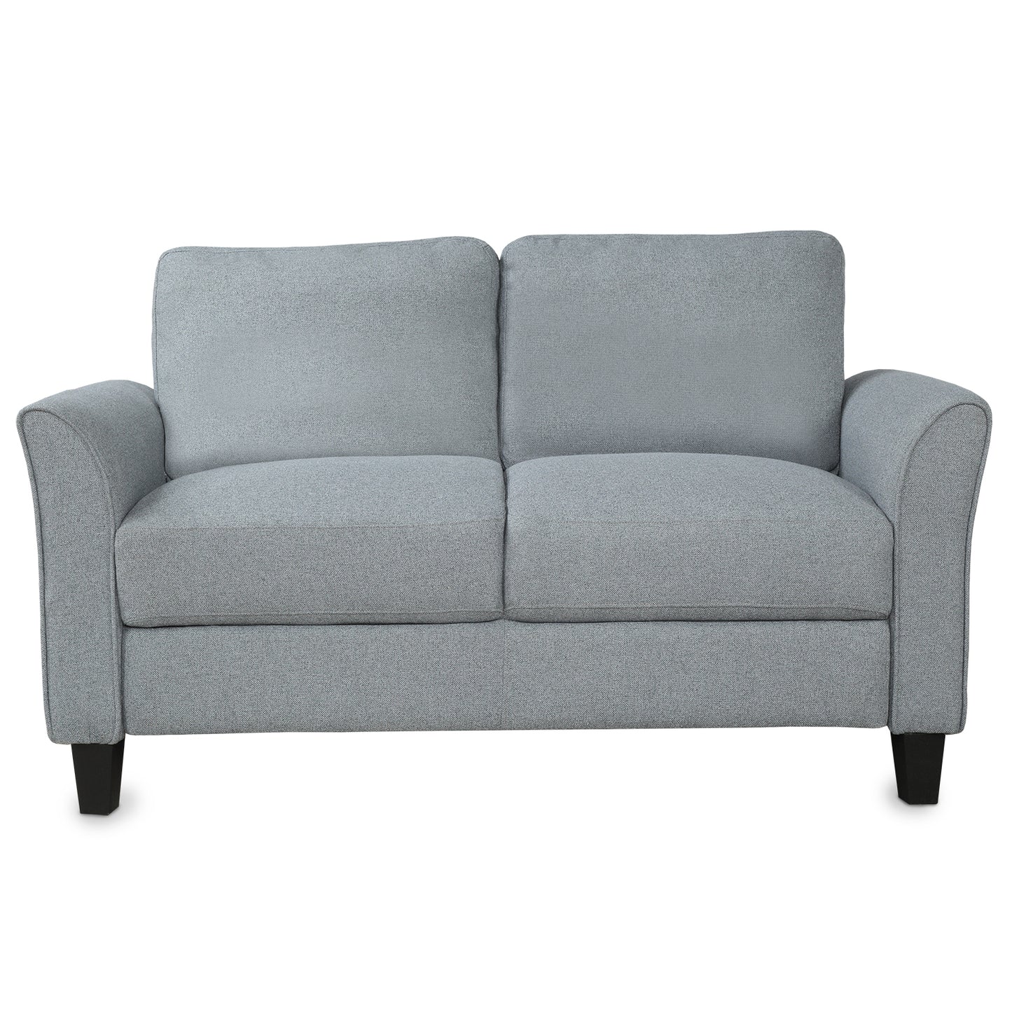 Living Room Furniture Armrest Single Sofa  and Loveseat Sofa (Gray)