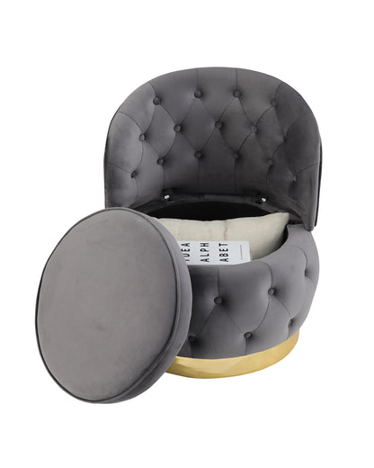 360 Degree Swivel Cuddle Barrel Accent Storage Chairs