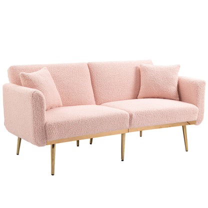 Velvet Sofa, Accent sofa .loveseat sofa with metal feet