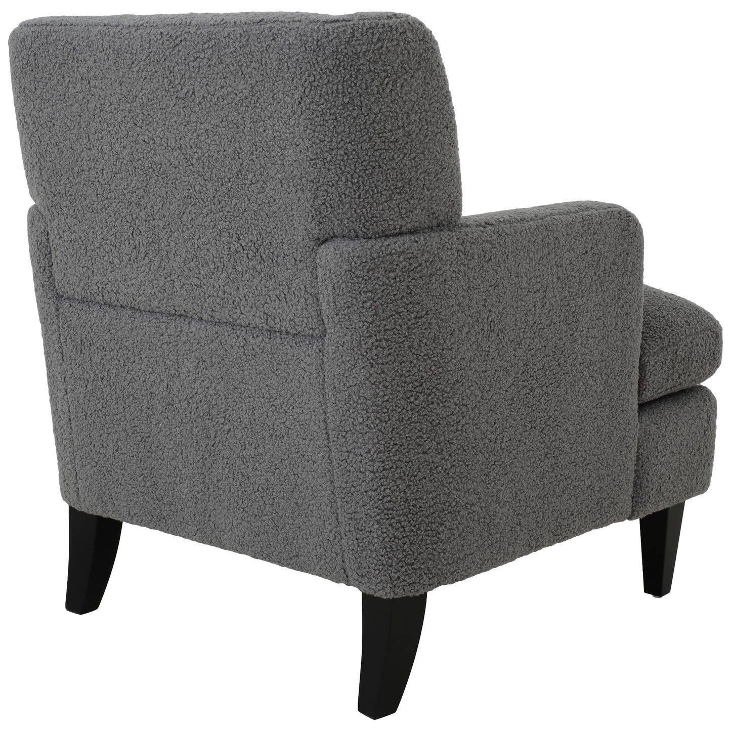 Upholstered Accent Chair Tufted Armchair for Living Room and Bedroom, Dark Grey