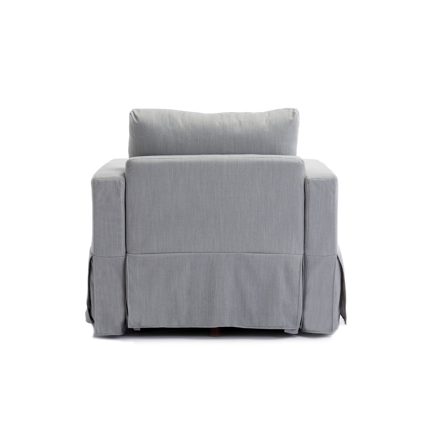 3 Seat Module Sectional Sofa Couch With 1 Ottoman,Seat Cushion and Back Cushion Removable and Washable,Light Grey