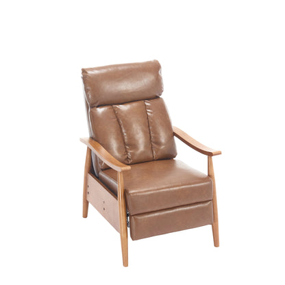 Wood Frame Armchair, Modern Accent Chair Lounge Chair for Living Room