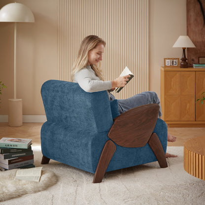 Modern Accent Armchair with Plush Cushioning, Comfortable Armrests, and Stylish Design for Living Room, Bedroom, or Office