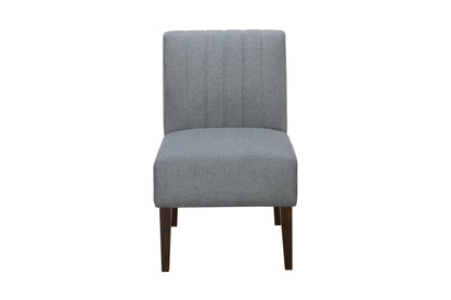 Comfortable Accent Chair 1pc Gray Fabric Upholstered Plush Seating Living Room Furniture Armless Chair