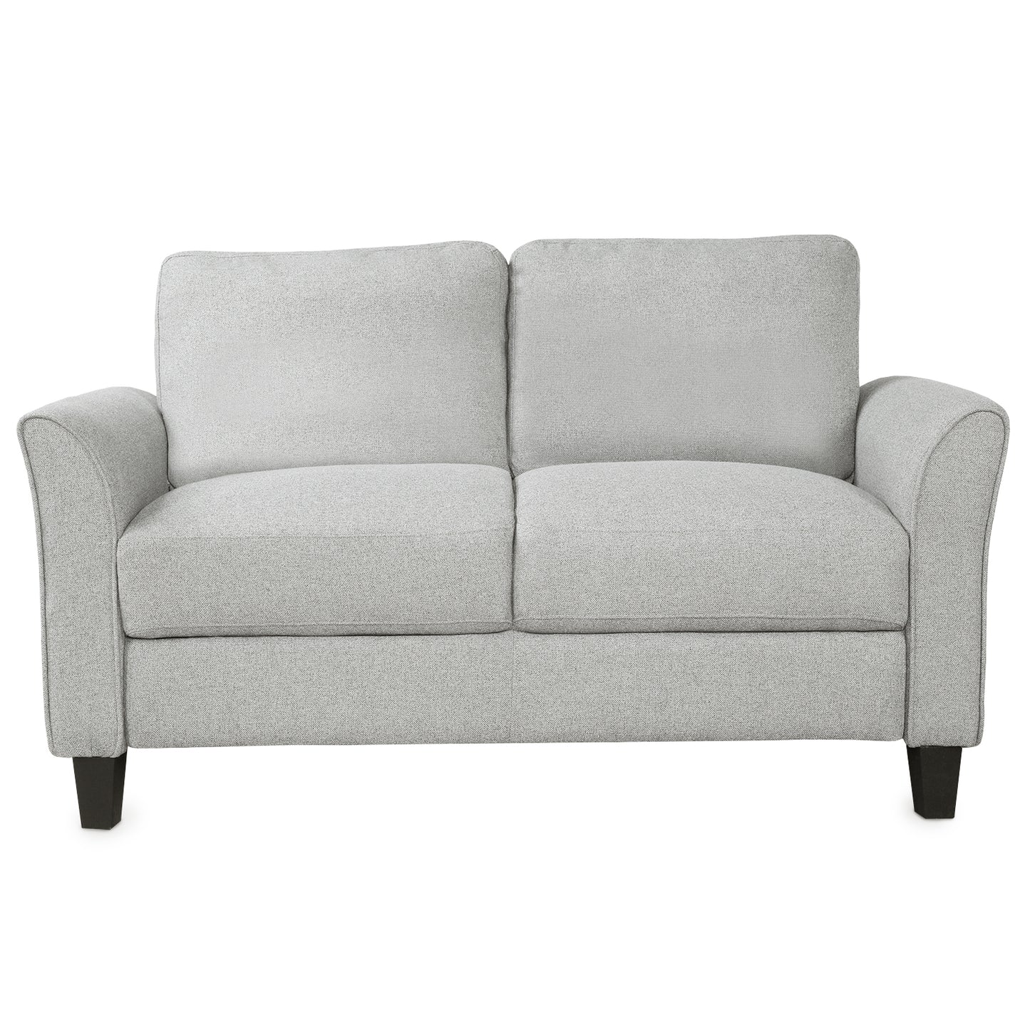 Living Room Furniture Love Seat Sofa Double Seat Sofa (Loveseat Chair)(Light Gray)