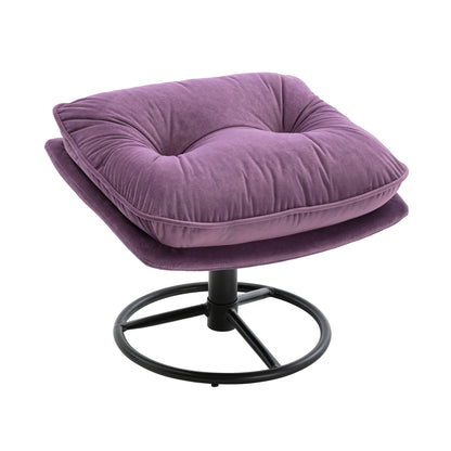 Accent chair TV Chair Living room Chair  with Ottoman-PURPLE