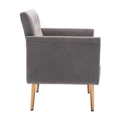 Accent Chair,leisure single sofa with Rose Golden feet