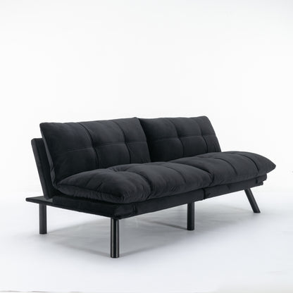 Black Convertible Folding Modern sofa Bed