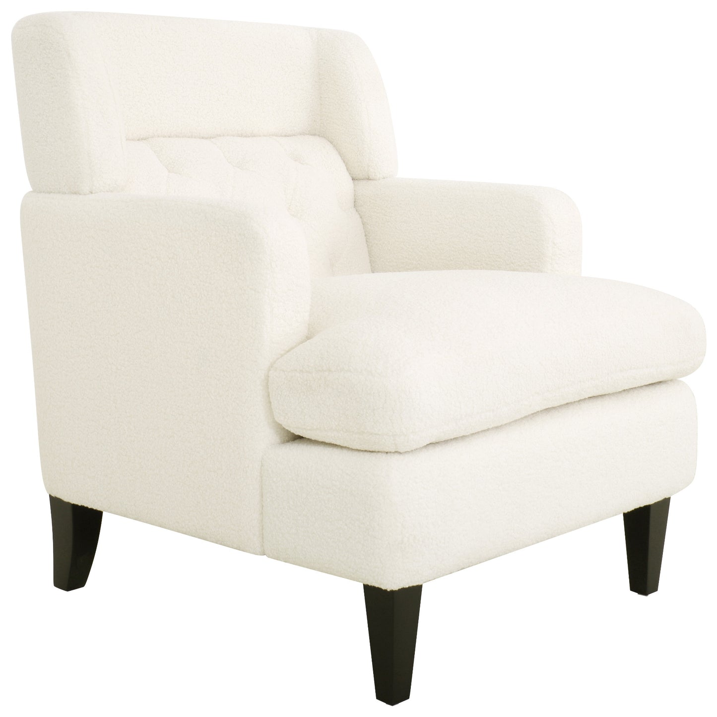 Upholstered Accent Chair Tufted Armchair for Living Room and Bedroom, Beige