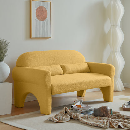 Modern boucle loveseat for Living room