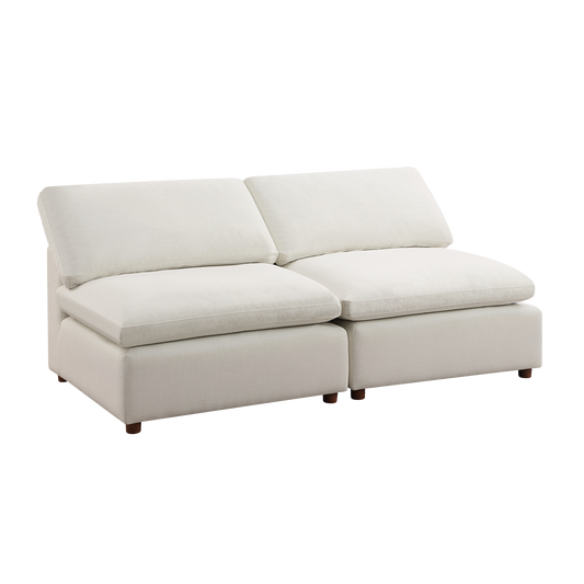 Modern Modular Sectional Sofa Set, Self-customization Design Sofa, White