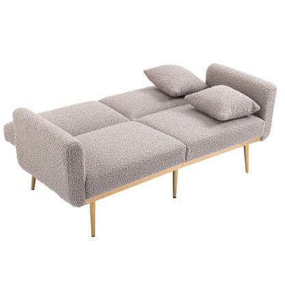 Velvet Sofa, Accent sofa .loveseat sofa with metal feet