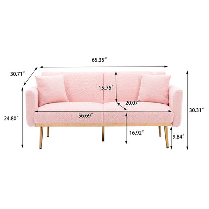 Velvet Sofa, Accent sofa .loveseat sofa with metal feet