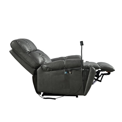 Recliner Chair with Phone Holder,Electric Power Lift Recliner Chair with 2 Motors Massage and Heat for Elderly, 3 Positions, 2 Side Pockets, Cup Holders