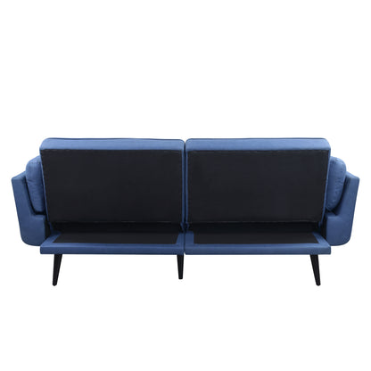 Adjustable Sofa & Ottoman, Blue Fabric LV00823