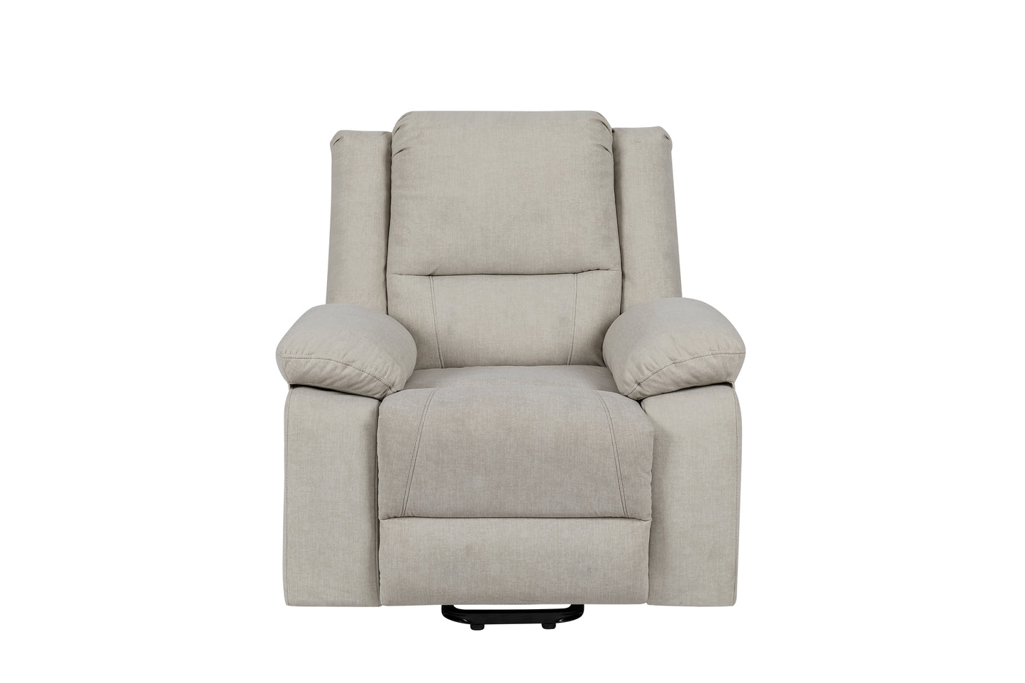 Electric Power Recliner Chair With Massage For Elderly,Remote Control Multi-function Lifting, Timing, Cushion Heating Chair With Side Pocket Beige