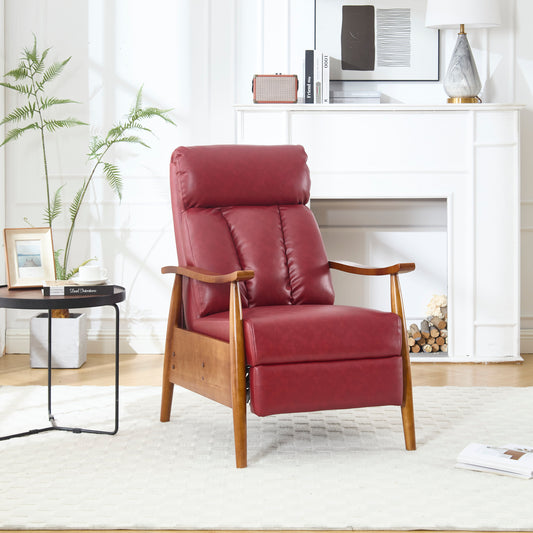 Wood Frame Armchair, Modern Accent Chair Lounge Chair for Living Room