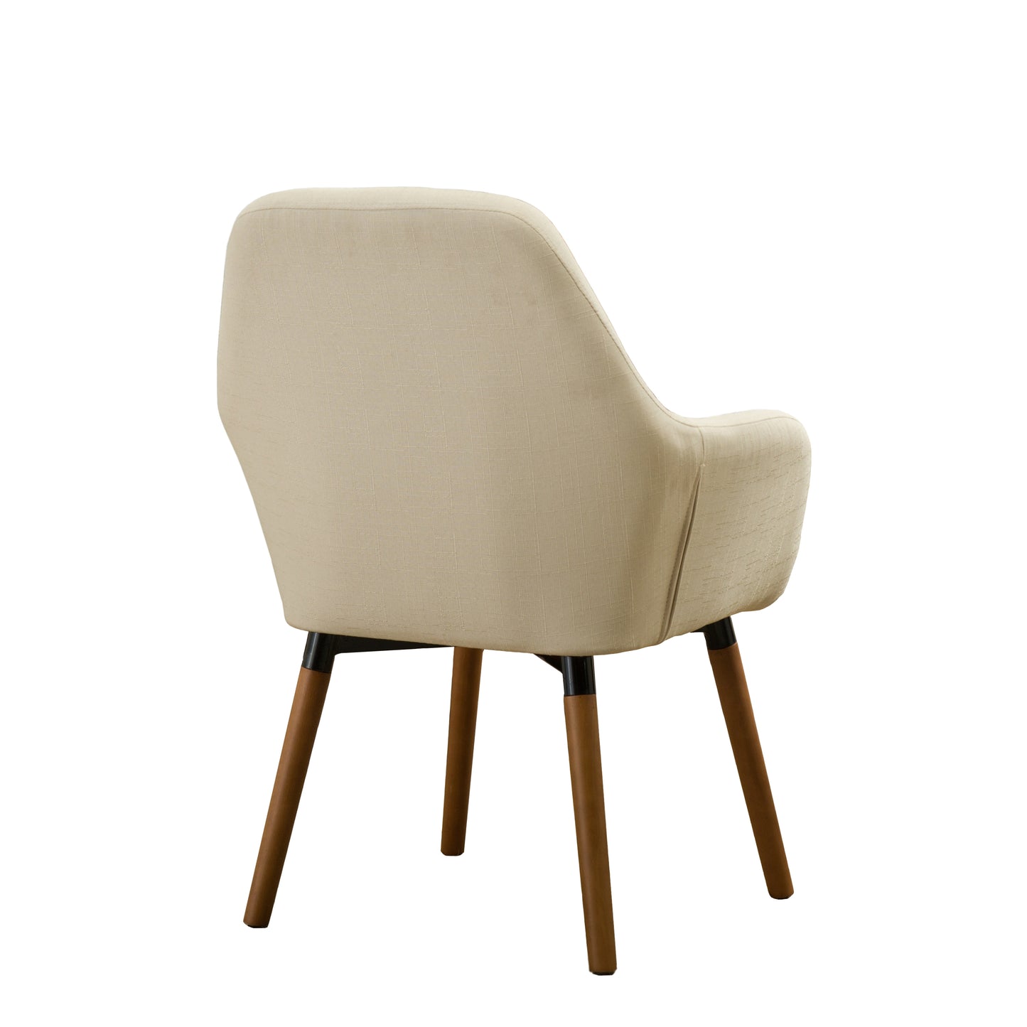 Contemporary Fabric Accent Chair, Tan